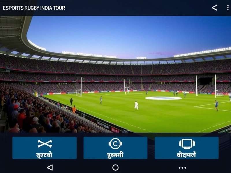 EA Sports Rugby India Tour Hindi language interface with EA Sports Rugby India Tour watermark